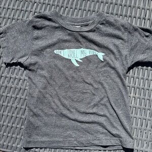 Bella Canvas Charcoal Tee with Whale Design